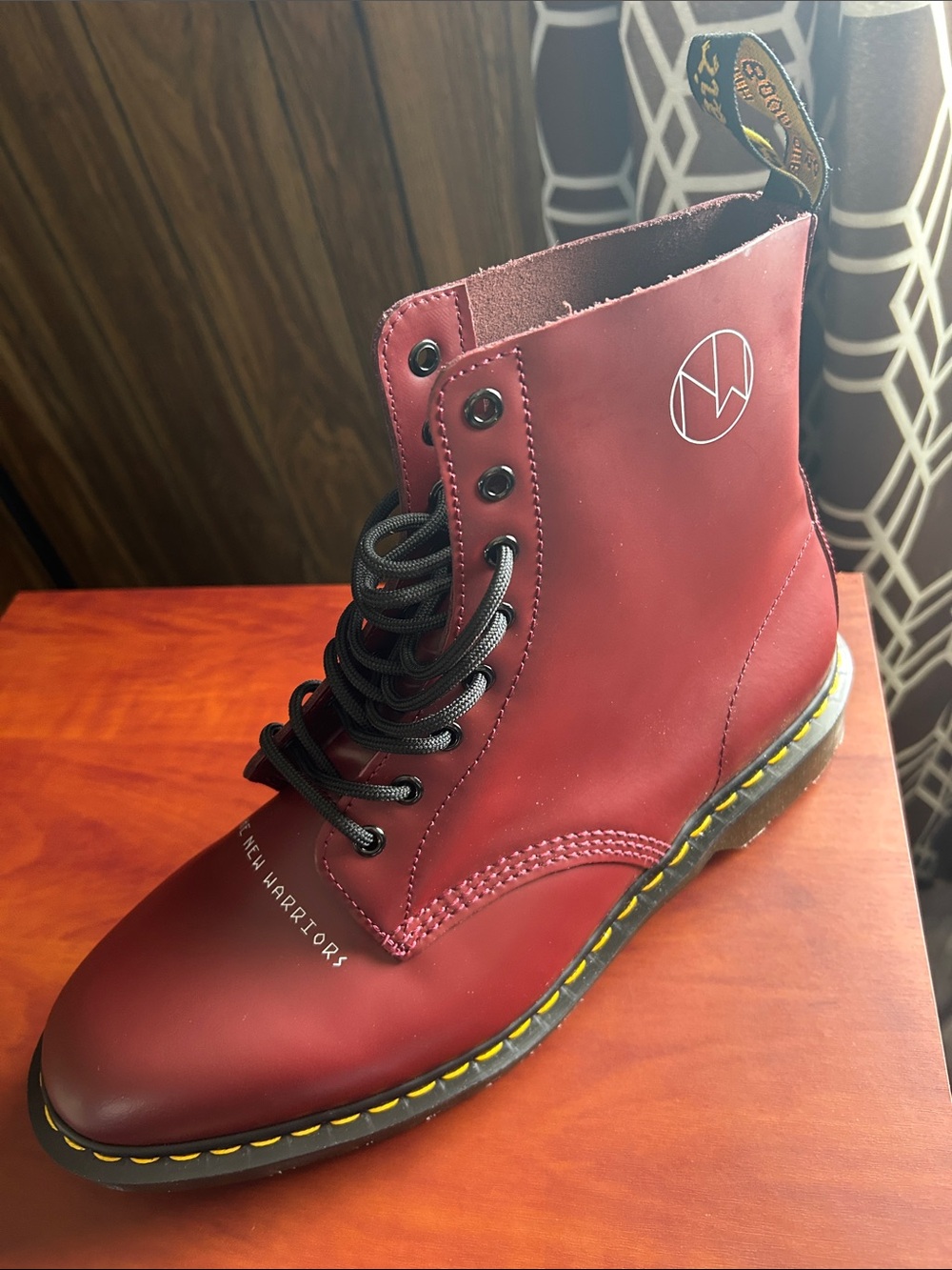 Dr. Martens x Undercover Jun Takahashi Cherry Red Leather Boot with Black Lace